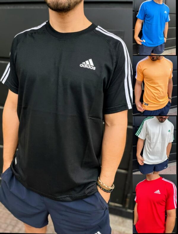 Remera Adidas 3 lineas
